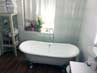 Badezimmer mit der freistehenden Nostalgie Badewanne Bristol